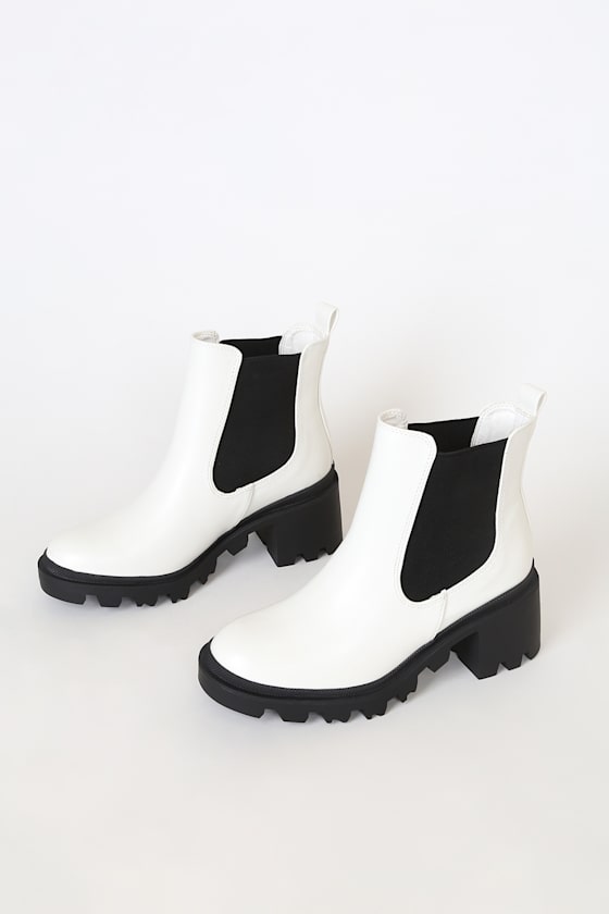 Waylen White Ankle Boots 3