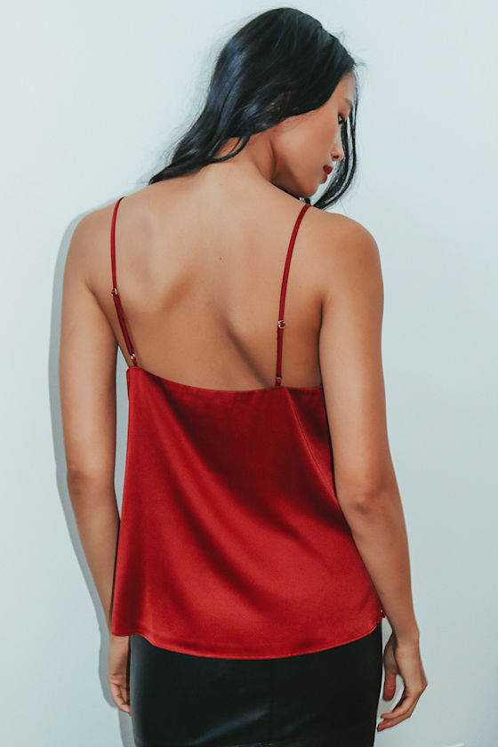 Nights Like This Wine Red Cami Top 4