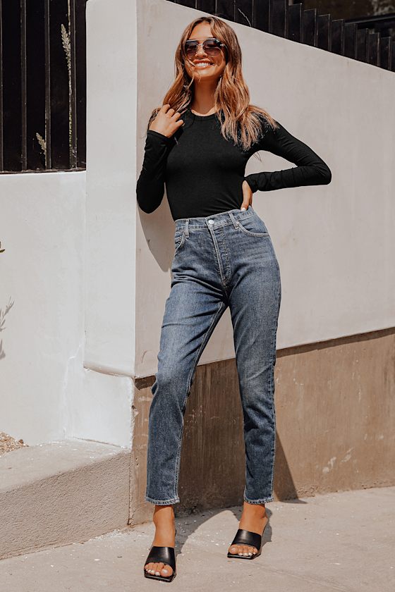 Pure Finesse Black Long Sleeve Bodysuit 6