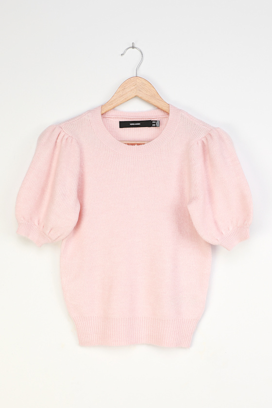 Le Fille Light Pink Puff Sleeve Sweater Le Fille Light Pink Puff Sleeve Sweater