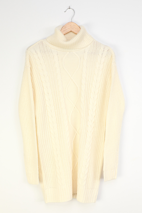 off white knit sweater dress