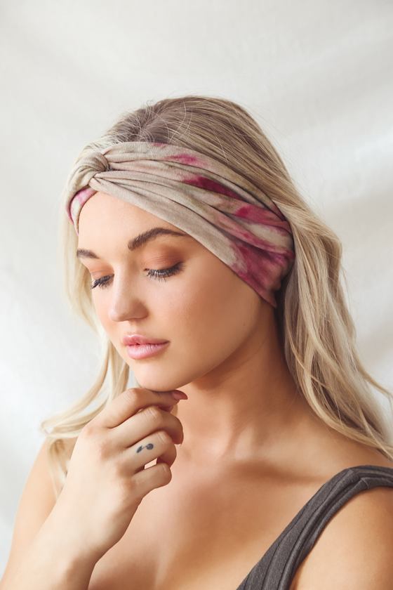 BLACK -  LE TIE DYE SERIES - INFAMOUS HEAD WRAP main image 0