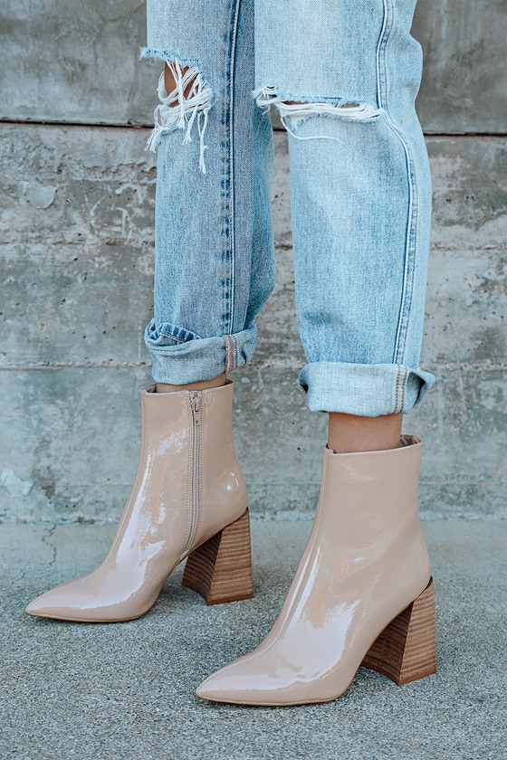 steve madden shiny boots