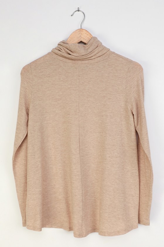 Taupe Turtleneck Top - Long Sleeve Top - Taupe Long Sleeve Top - Lulus