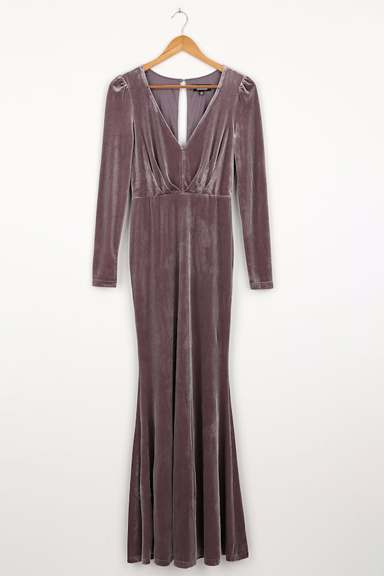 elegant long sleeve maxi dress