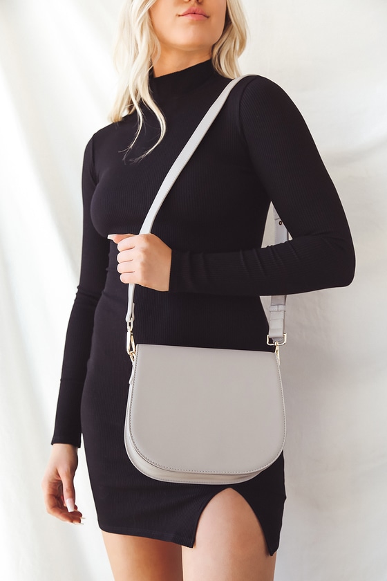 Taupe Crossbody Bag Crossbody Bag Vegan Leather Bag Lulus