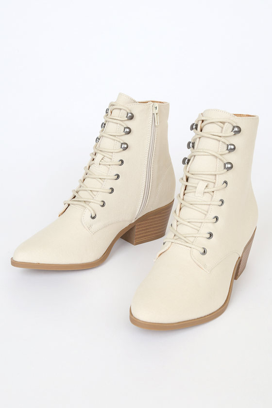cute beige booties