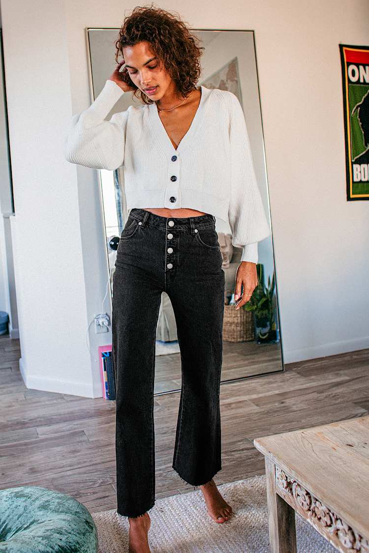 cool black jeans