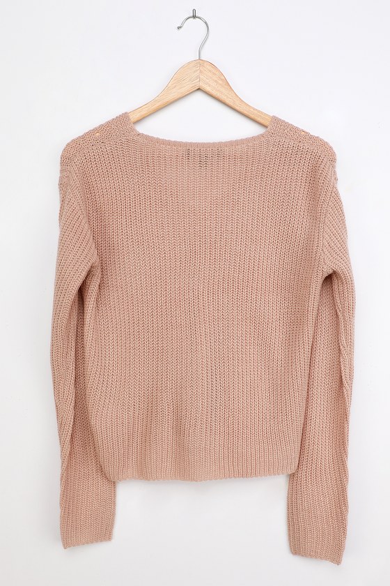 Cute Beige Sweater - Knit Sweater - Cozy Sweater - Lulus