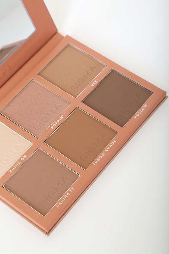 Sigma Beauty Sculpt Highlight + Contour Palette Beauty Kit Lulus