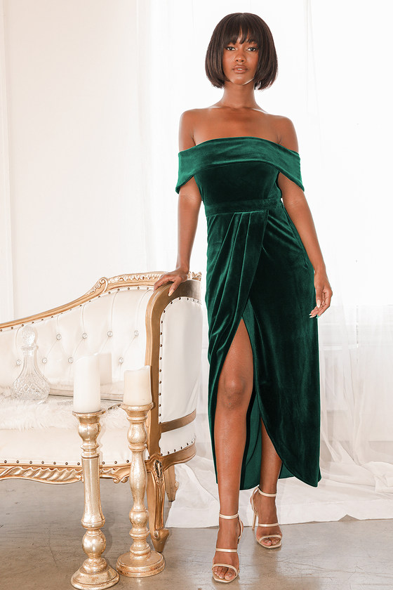 entwine maxi dress emerald