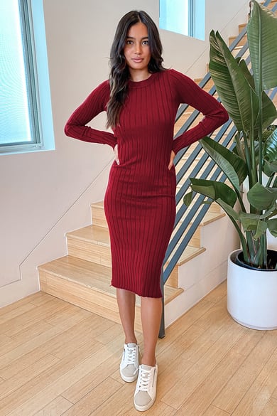 Red Sweater Dresses