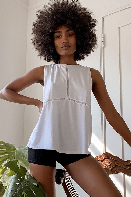 Quick Moves White Tank Top 8