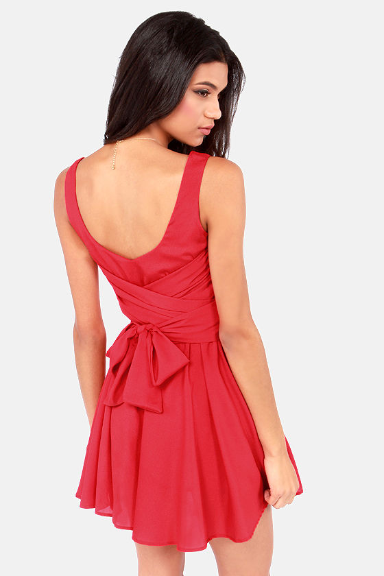 Tie Me a River Red Dress