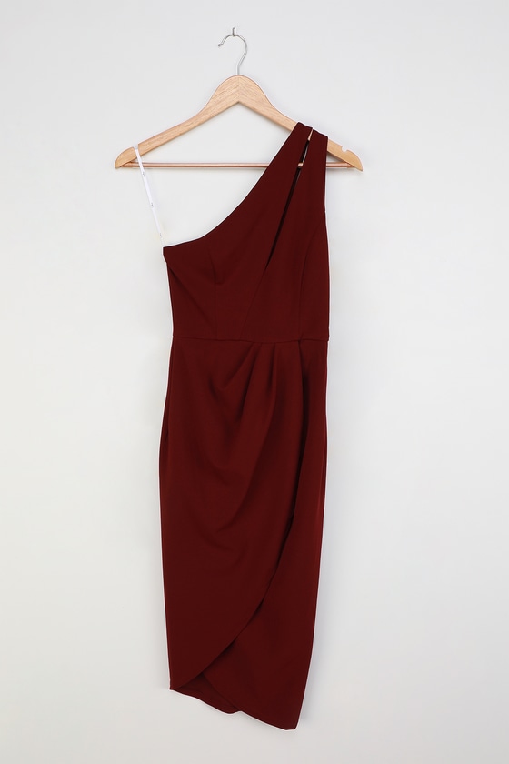 lulus red cocktail dress