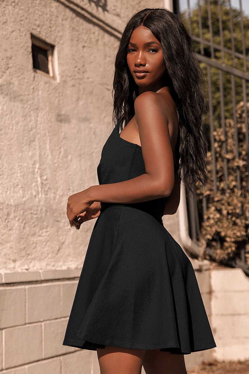 Little Black Dress - Black Skater Dress - Strapless Skater Dress - Lulus