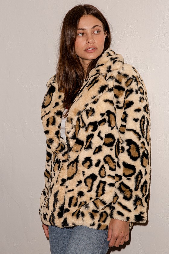 Blank NYC Wild Card - Leopard Jacket - Faux Fur Jacket - Lulus
