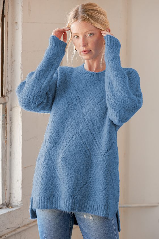 Pembe Sweater Dusty Blue