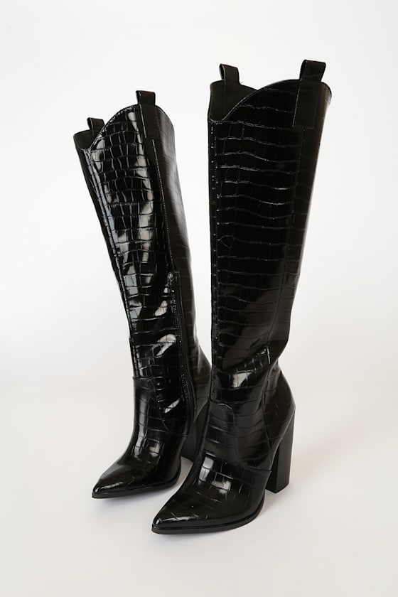 Dolce Vita Vanya - Black Exotic Boots 