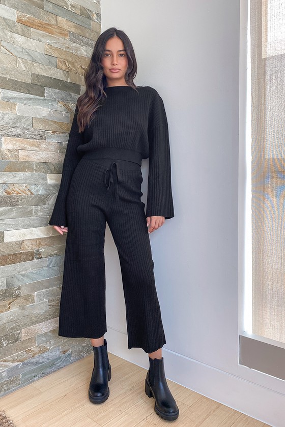 For Effortless Elegance RibKnit Pants  HMs New Arrivals Never Miss So  Yep Were Adding These 19 Pieces to Our Cart  POPSUGAR Fashion Photo 19
