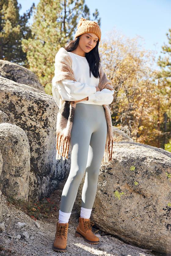 Green Leggings High Waisted Leggings Compression Leggings Lulus