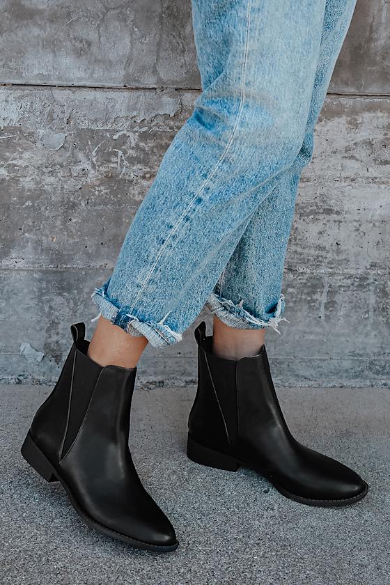 Zadie Black Ankle Booties