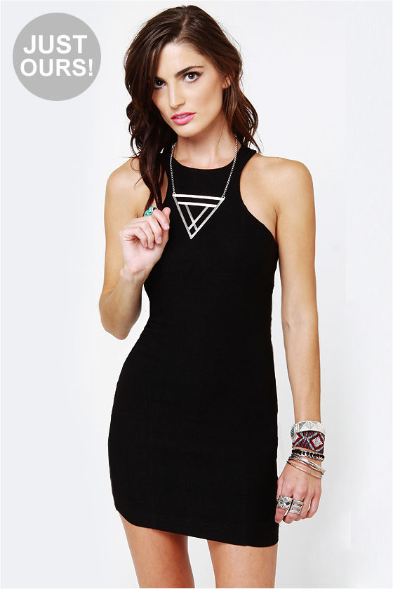 Sexy Black Dress - Body Con Dress - Halter Dress - $38.00 - Lulus