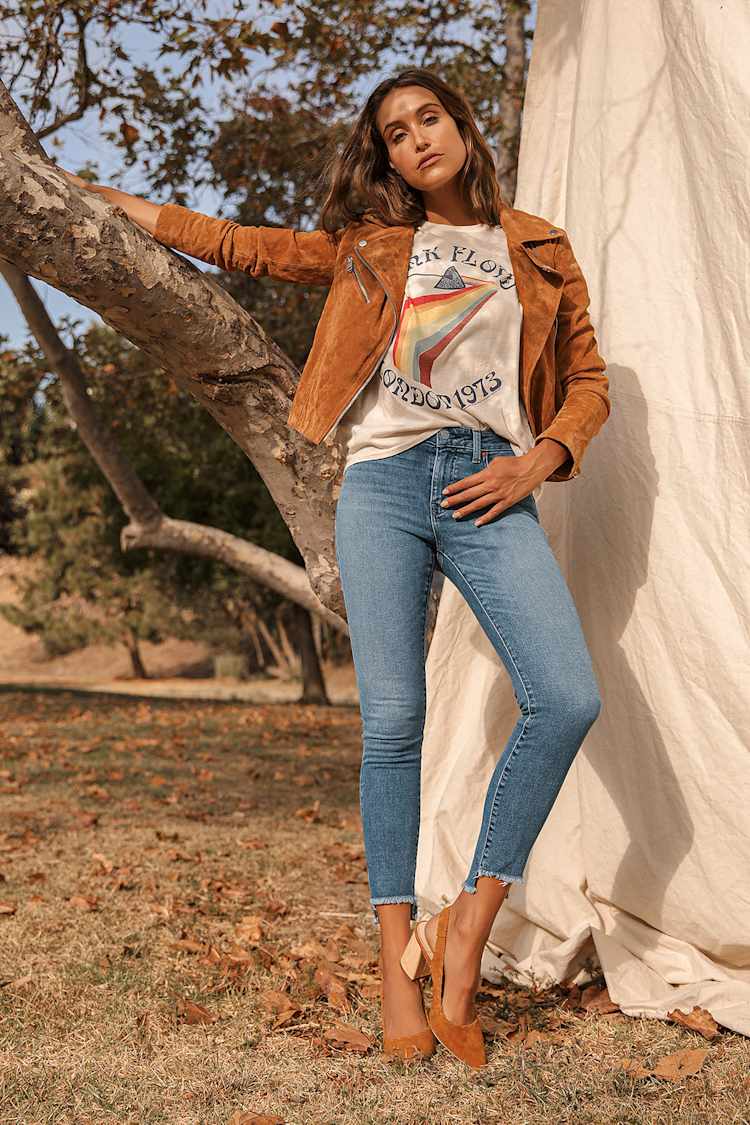 Ética Lily Mid Rise Skinny - Raw Hem Jeans - Denim Skinny Jeans 
