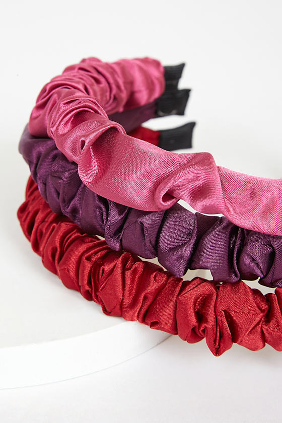 Satin Headbands Headband 3 Pack Satin Headband Set Lulus