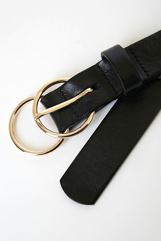 Black Belt Black Leather Belt Double Oring Belt Lulus