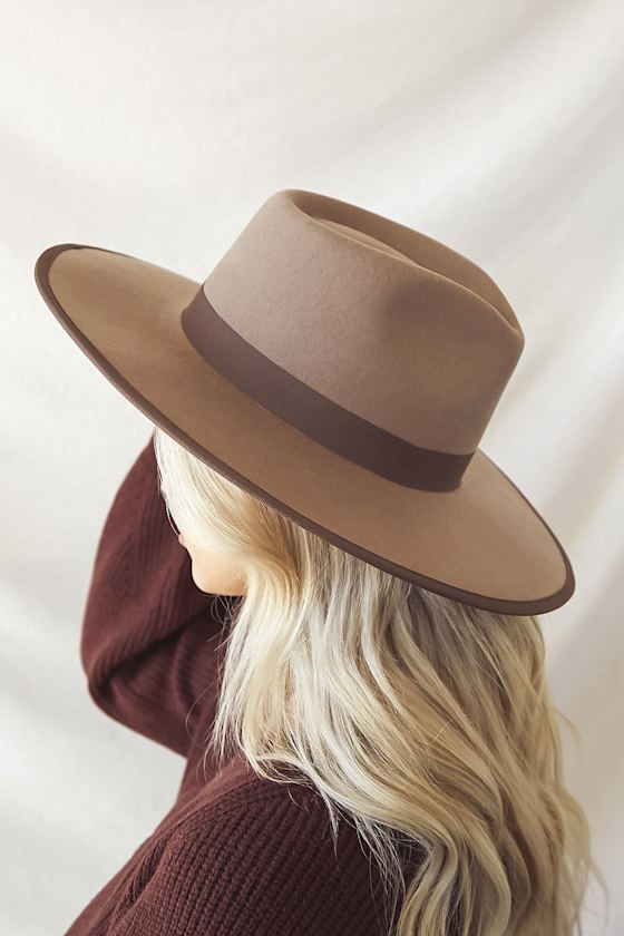 Brixton James Fawn Taupe Hat Fedora Hat Boho Hat Lulus