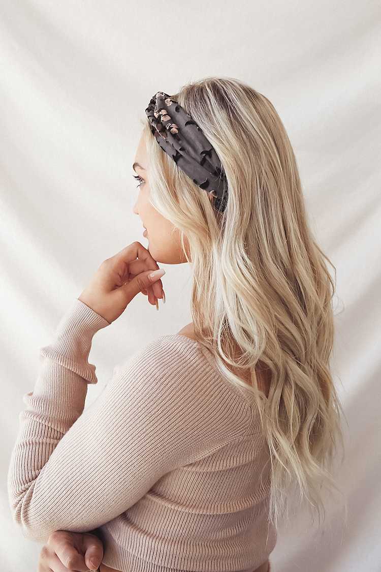 Velvet Headband - Knotted Headband - Knotted Hair Band - Lulus display picture 1