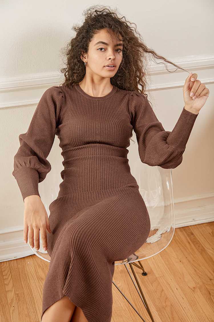 brown dress size 18 Plus Sultry Nights Ruched Midi Color:Milk Full-Sizes-All-Seasons Millie Bobby Brown Marries Take the plunge in