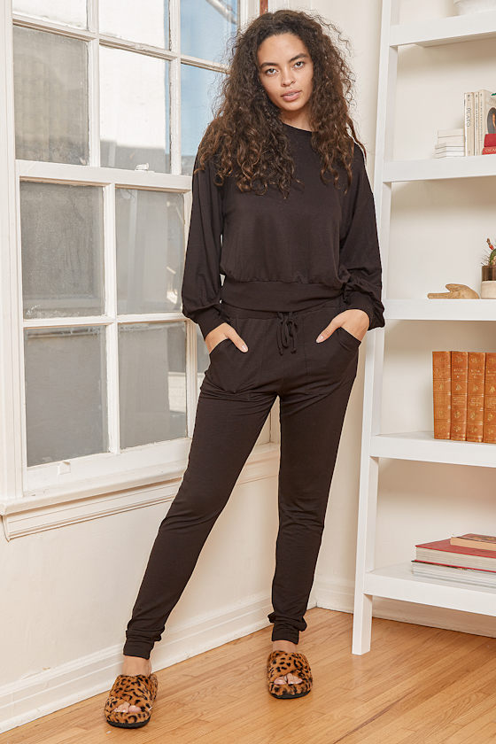 Black Joggers - Lounge Pants - Drawstring Jogger Pants - Lulus