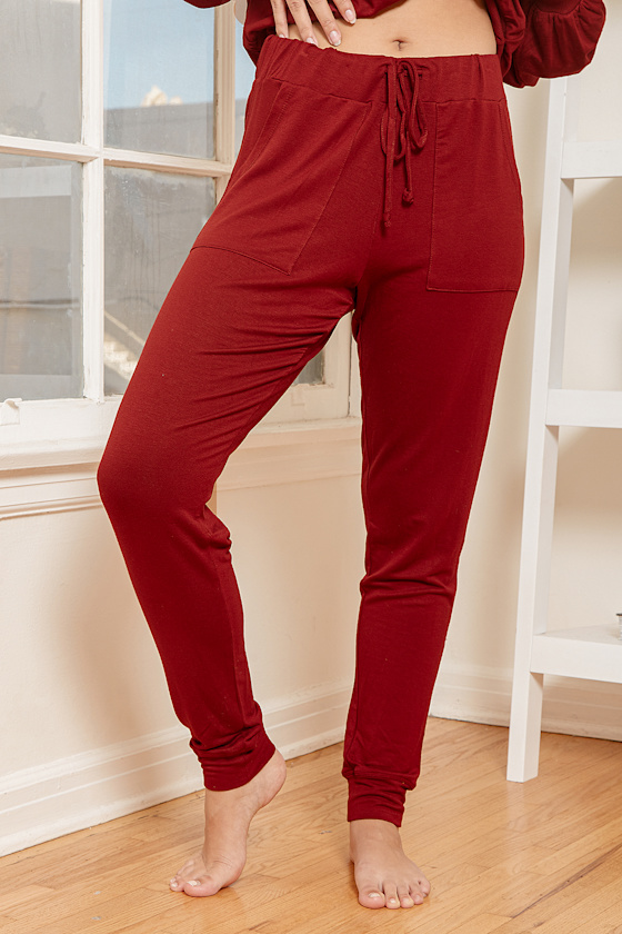 red jogger pants for mens