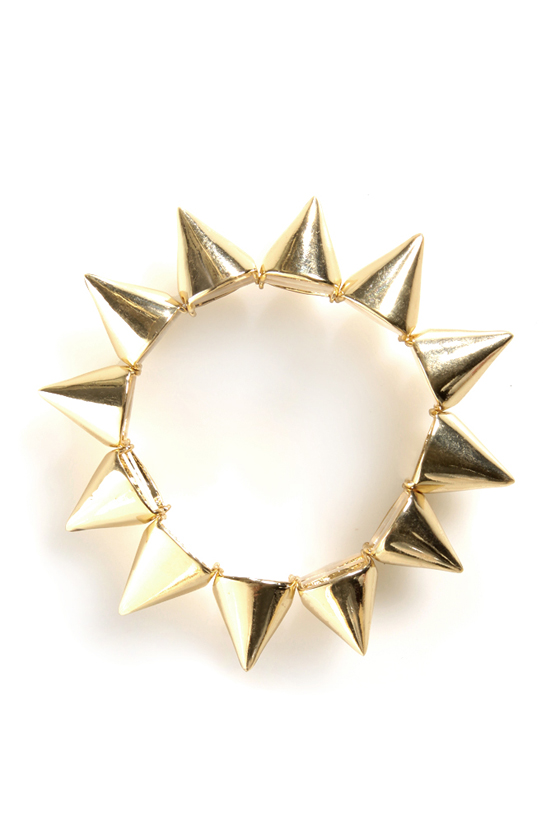 Spike It Like That Gold Spike Bracelet