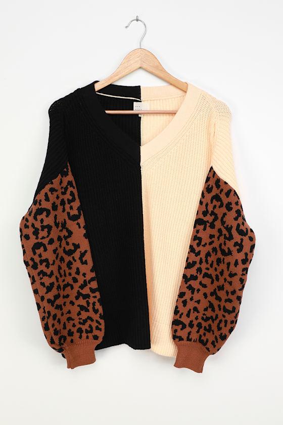 block sweater