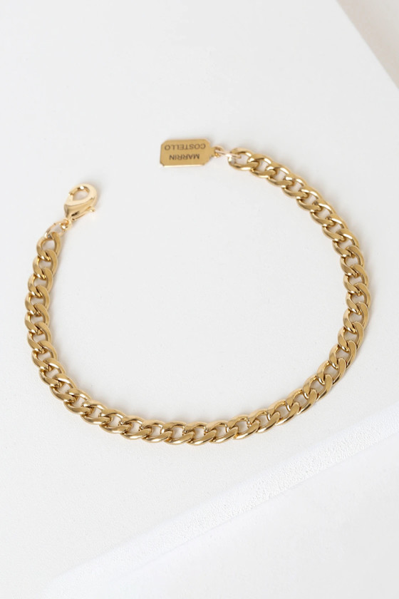 Callie 18KT Gold Chain Bracelet 5