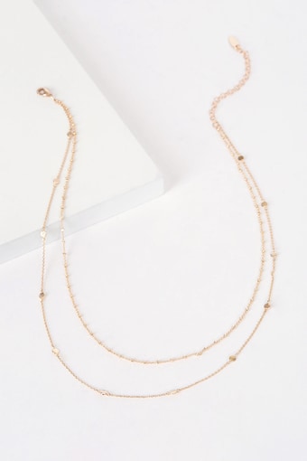 Keep It Dainty 14KT Gold Layered Choker Necklace