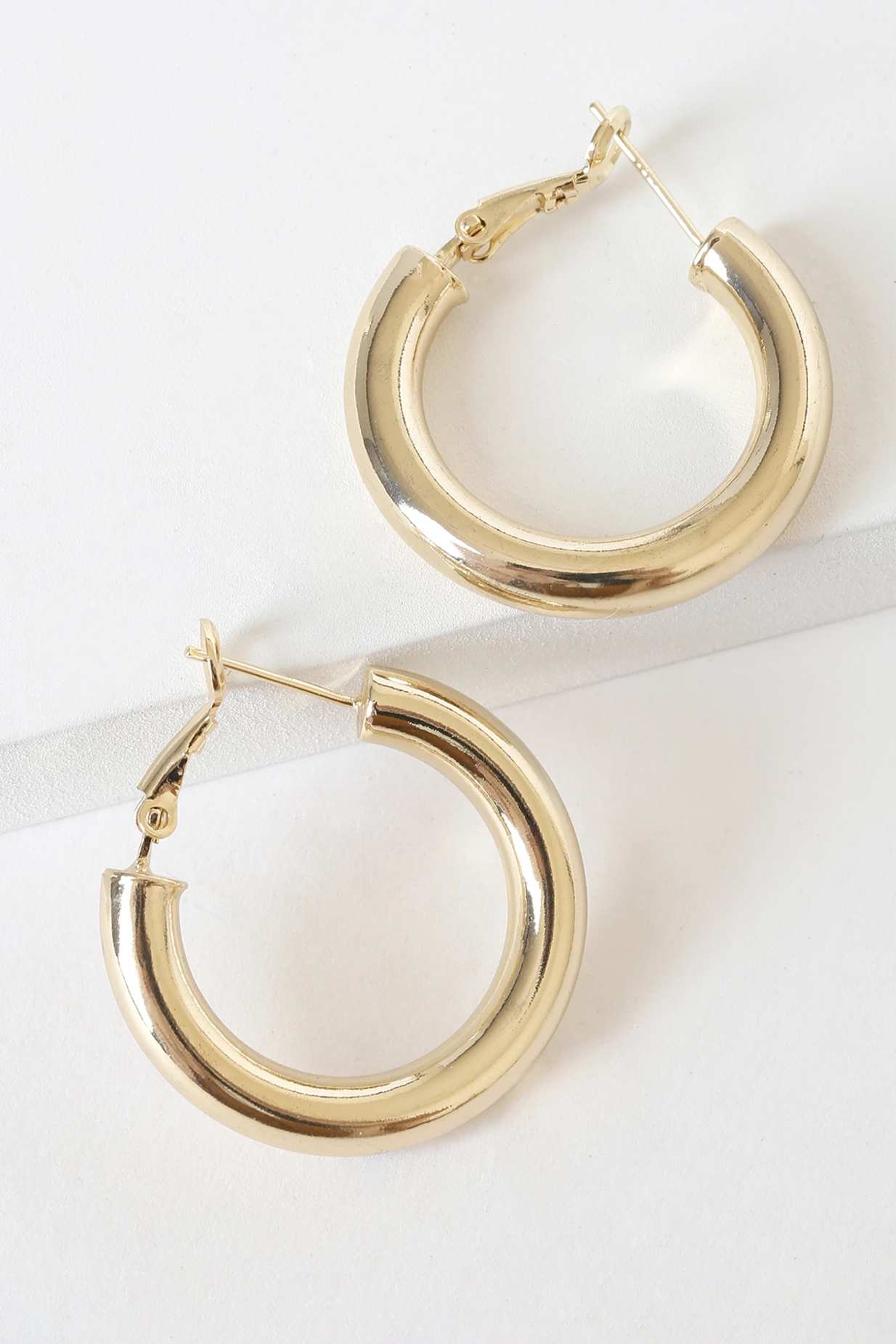 Match My Energy 14KT Gold Hoop Earrings