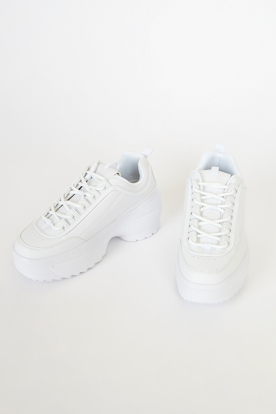 abound white platform sneakers