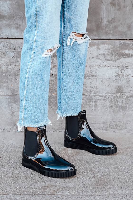jelly ankle boots