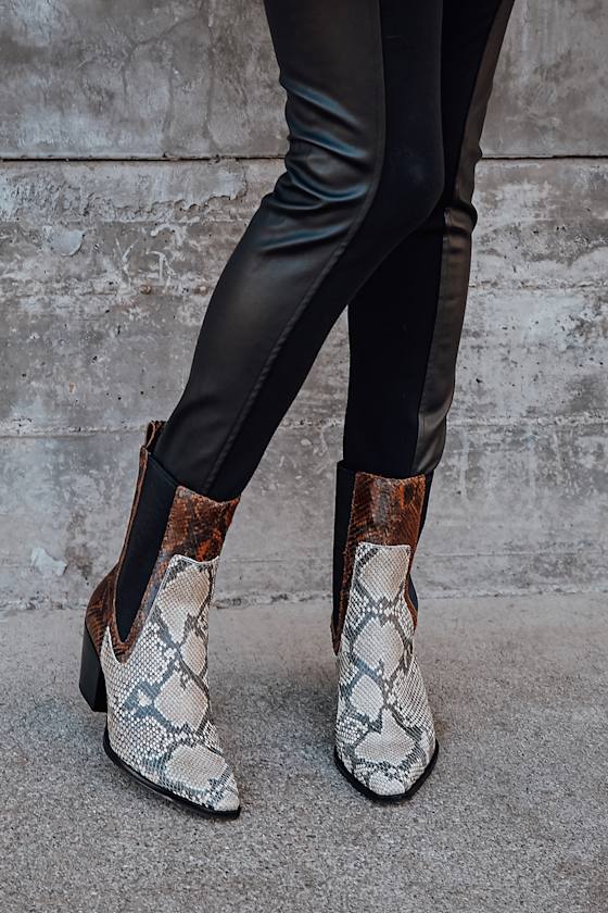 snakeskin boots dolce vita