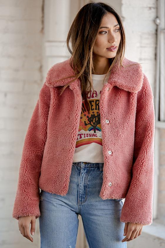 Pangasa Rose Faux Fur Jacket main image 0