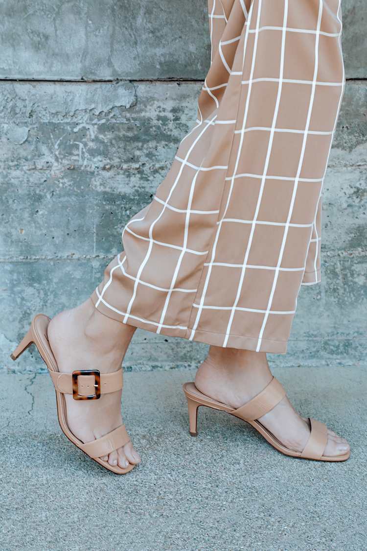 emery heels in ivory leather