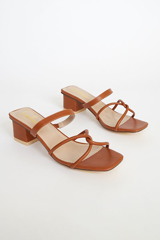 Leylia Tan High Heel Sandals 2