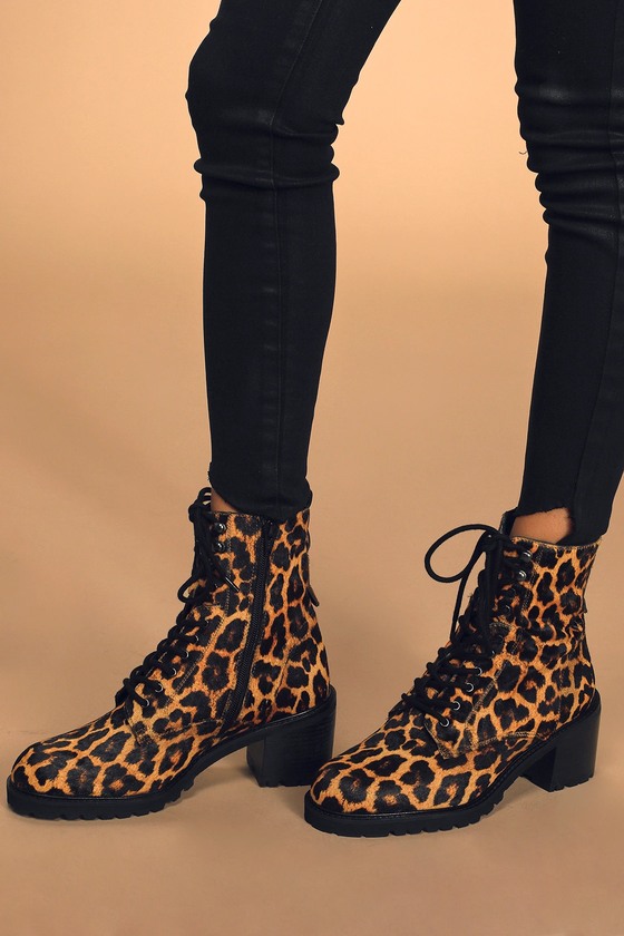 Seychelles Irresistible - Leopard Print Boots - Leather Boots - Lulus