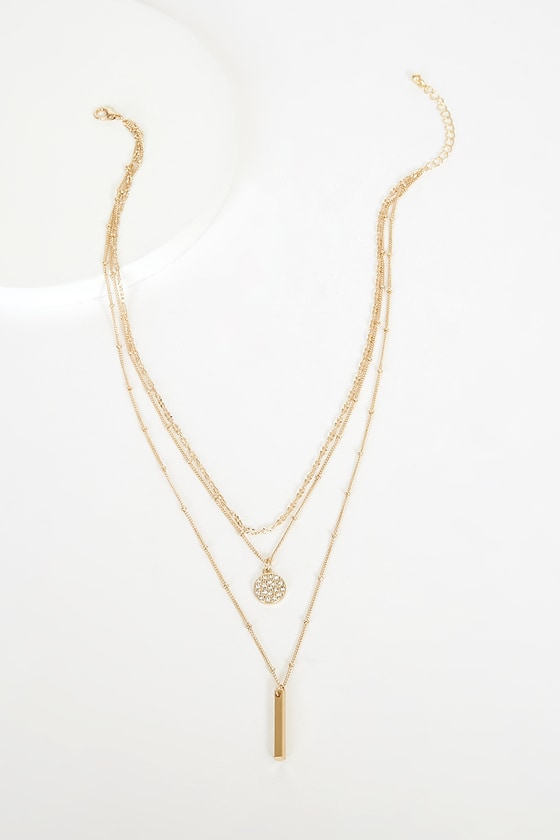 Luxe Up Gold Layered Bar Necklace