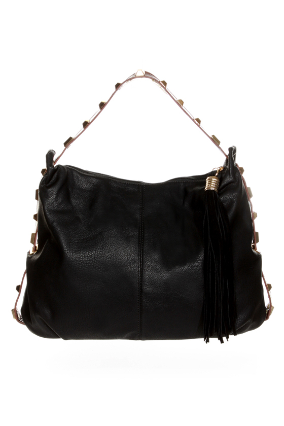 All the Extras Studded Black Handbag
