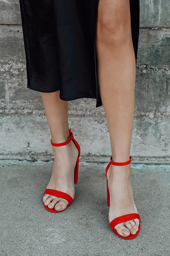 Red Bottom Strappy Heels | escapeauthority.com